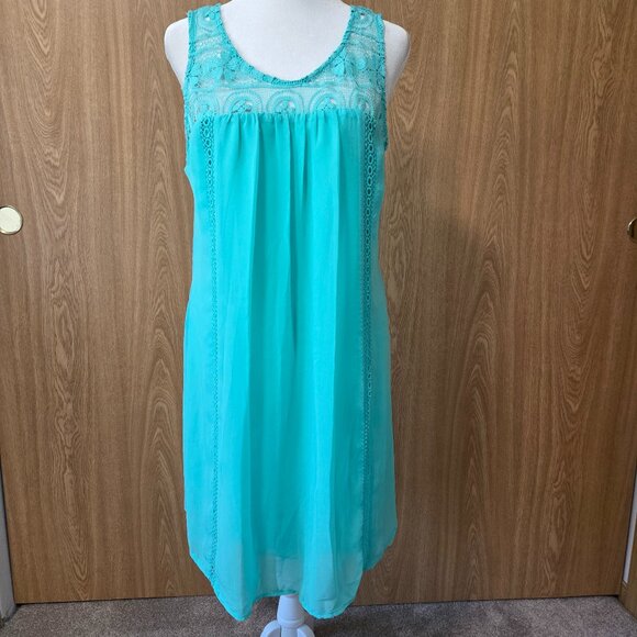 My Michelle Turquoise Mini Dress - Picture 1 of 12